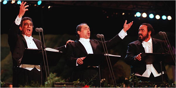 3 tenor huyền thoại: Placido Domingo, Jose Careras, Luciano Pavarotti