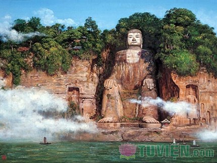 Lạc Sơn Đại Phật, kỳ tích trong vách đá Thê Loan